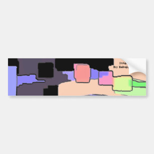 Geometrische kunst van de "droom van het luchtruim bumpersticker
