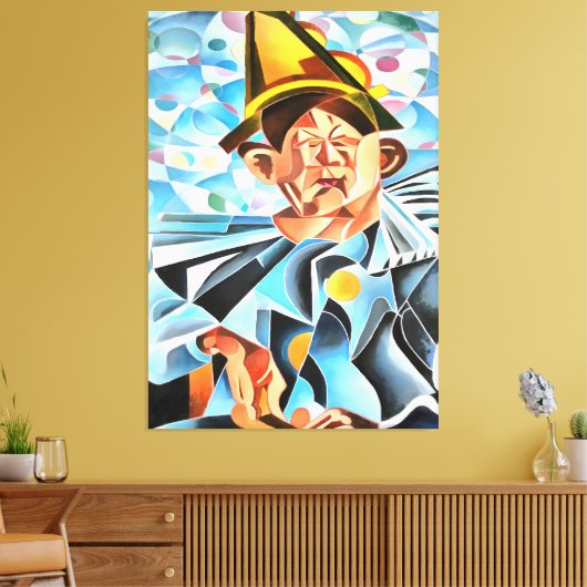 Geometrische kunst van de Melancholineklak Canvas Afdruk (Insitu (Woonkamer))