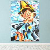 Geometrische kunst van de Melancholineklak Canvas Afdruk (Insitu (Houten vloer))