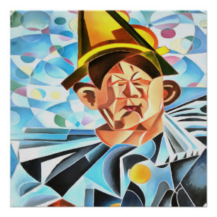 Geometrische kunst van de Melancholineklak Perfect Poster