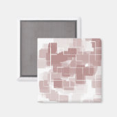 Geometrische kunst van "Grape Soda" Magneet (Voorkant / Achterkant)
