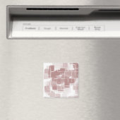 Geometrische kunst van "Grape Soda" Magneet (Insitu (Vaatwasser))