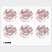 Geometrische kunst van "Grape Soda" Ronde Sticker (Vel)