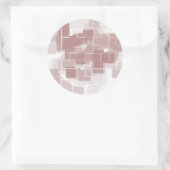 Geometrische kunst van "Grape Soda" Ronde Sticker (Tas)
