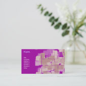 Geometrische kunst van "Grape Soda" Visitekaartje (Staand voorkant)