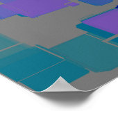 Geometrische kunst van het "meer" poster (Hoek)