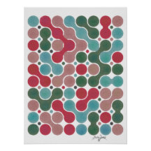 Geometrische kunst van Holiday Dot Blob