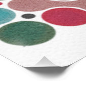 Geometrische kunst van Holiday Dot Blob Perfect Poster (Hoek)