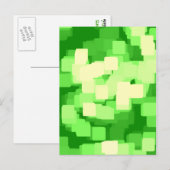 Geometrische kunst van "Iceberg" Briefkaart (Voorkant / Achterkant)