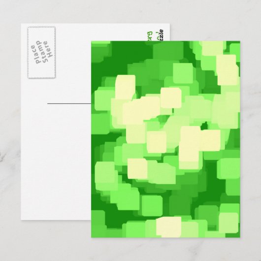 Geometrische kunst van "Iceberg" Briefkaart (Voorkant / Achterkant)