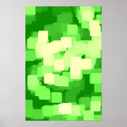 Geometrische kunst van "Iceberg" Poster (Voorkant)