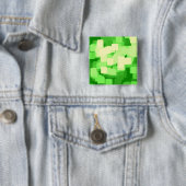 Geometrische kunst van "Iceberg" Vierkante Button 5,1 Cm (In situ)