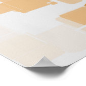 Geometrische kunst van "Pumpkin Pie" Poster (Hoek)