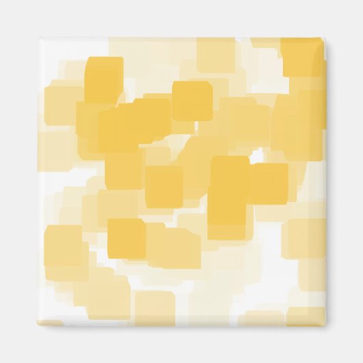 Geometrische kunst van "Tangerine" Magneet (Voorkant)