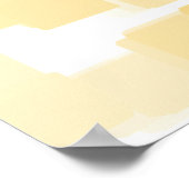 Geometrische kunst van "Tangerine" Poster (Hoek)