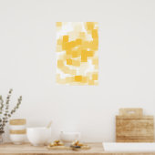 Geometrische kunst van "Tangerine" Poster (Keuken)