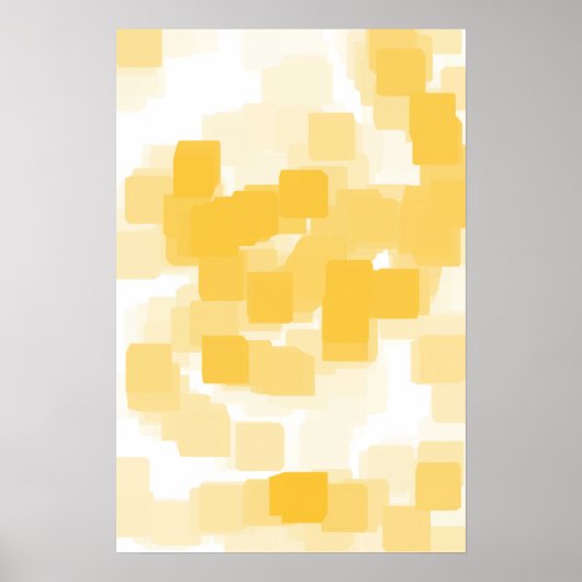 Geometrische kunst van "Tangerine" Poster (Voorkant)