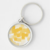 Geometrische kunst van "Tangerine" Sleutelhanger (Voorkant)