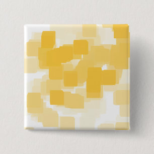 Geometrische kunst van "Tangerine" Vierkante Button 5,1 Cm