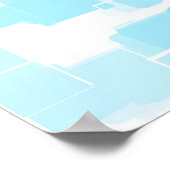 Geometrische kunst "water" poster (Hoek)