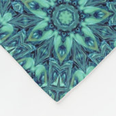 Geometrische kunstblauwe groene turquoise Fleece B (Hoek)