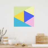 geometrische kunstvormen poster (Keuken)