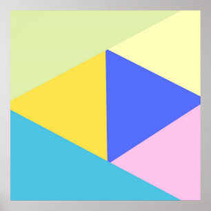 geometrische kunstvormen poster