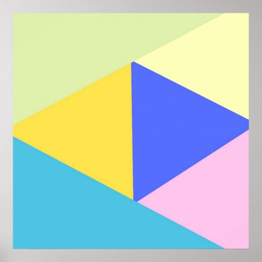 geometrische kunstvormen poster (Voorkant)