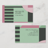 Geometrische kunstvormen visitekaartje (Voorkant / Achterkant)