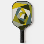 Geometrische lagen pickleball paddle (Voorkant)