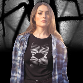 Geometrische langpoot grote maat t-shirt