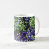 geometrische lavendeltuin koffiemok (Voorkant rechts)