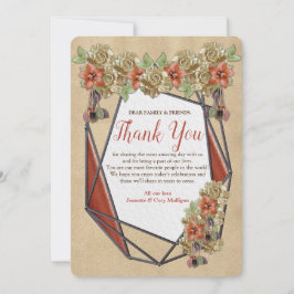 Geometrische leder en sintertextuur Hartelijk dank Kaart