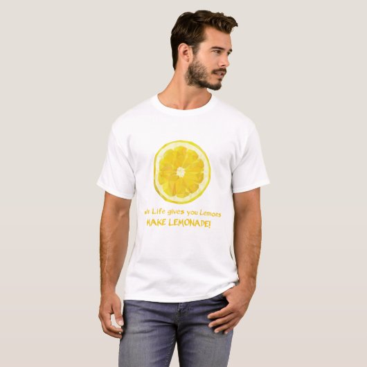Geometrische leemon Slice T-Shirt (Voorkant volledig)