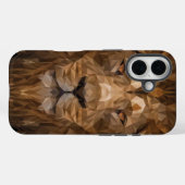 Geometrische leenportret Case-Mate iPhone case (Achterkant (horizontaal))