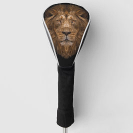 Geometrische leenportret golfheadcover