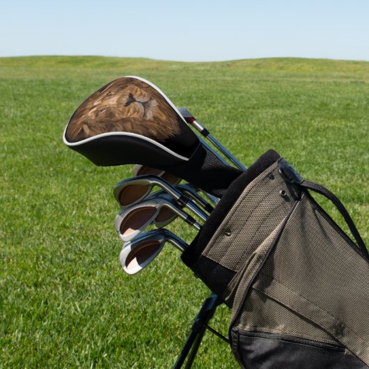 Geometrische leenportret golfheadcover (Insitu)