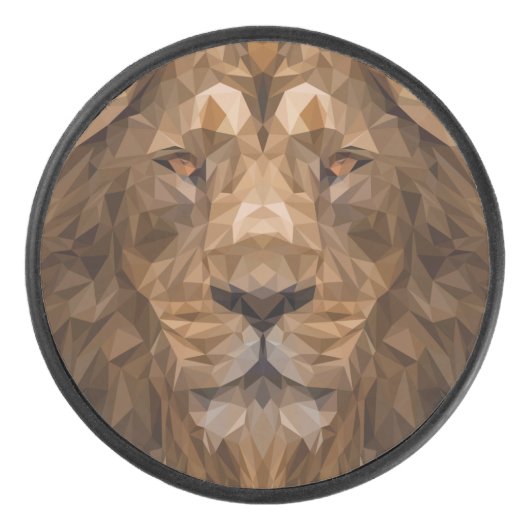 Geometrische leenportret hockey puck (Voorkant)