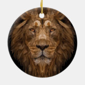 Geometrische leenportret keramisch ornament (Achterkant)