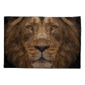 Geometrische leenportret kussensloop (Achterkant)