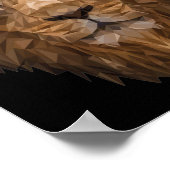 Geometrische leenportret poster (Hoek)