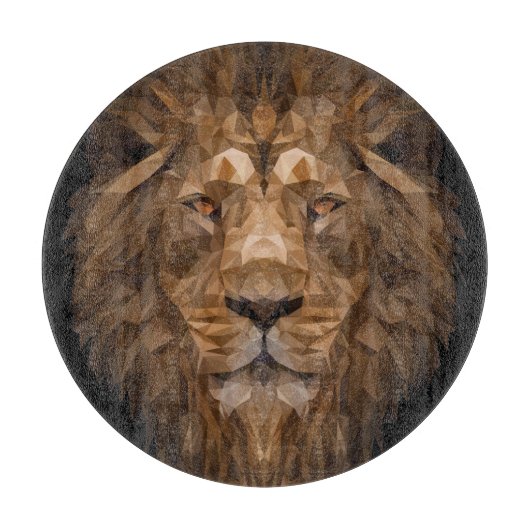 Geometrische leenportret snijplank (Voorkant)