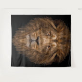 Geometrische leenportret wandkleed (Voorkant (horizontaal))