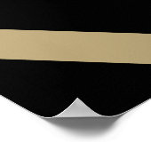 Geometrische Leeuw abstract Dier Moderne Kunst Zwa Poster (Hoek)