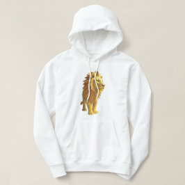 Geometrische leeuw hoodie