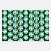 Geometrische leeuw inpakpapier vel (Voorkant)