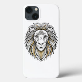 geometrische leeuw | Mandala Lion King iPhone hoes