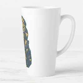 Geometrische Leeuw Papa met Cubs Beste Papa Latte Mok