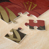 Geometrische Leeuwen Jungle Legpuzzel (Zijkant)