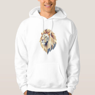 Geometrische Leeuwenkop Kunstwerk - Majestueus en Hoodie